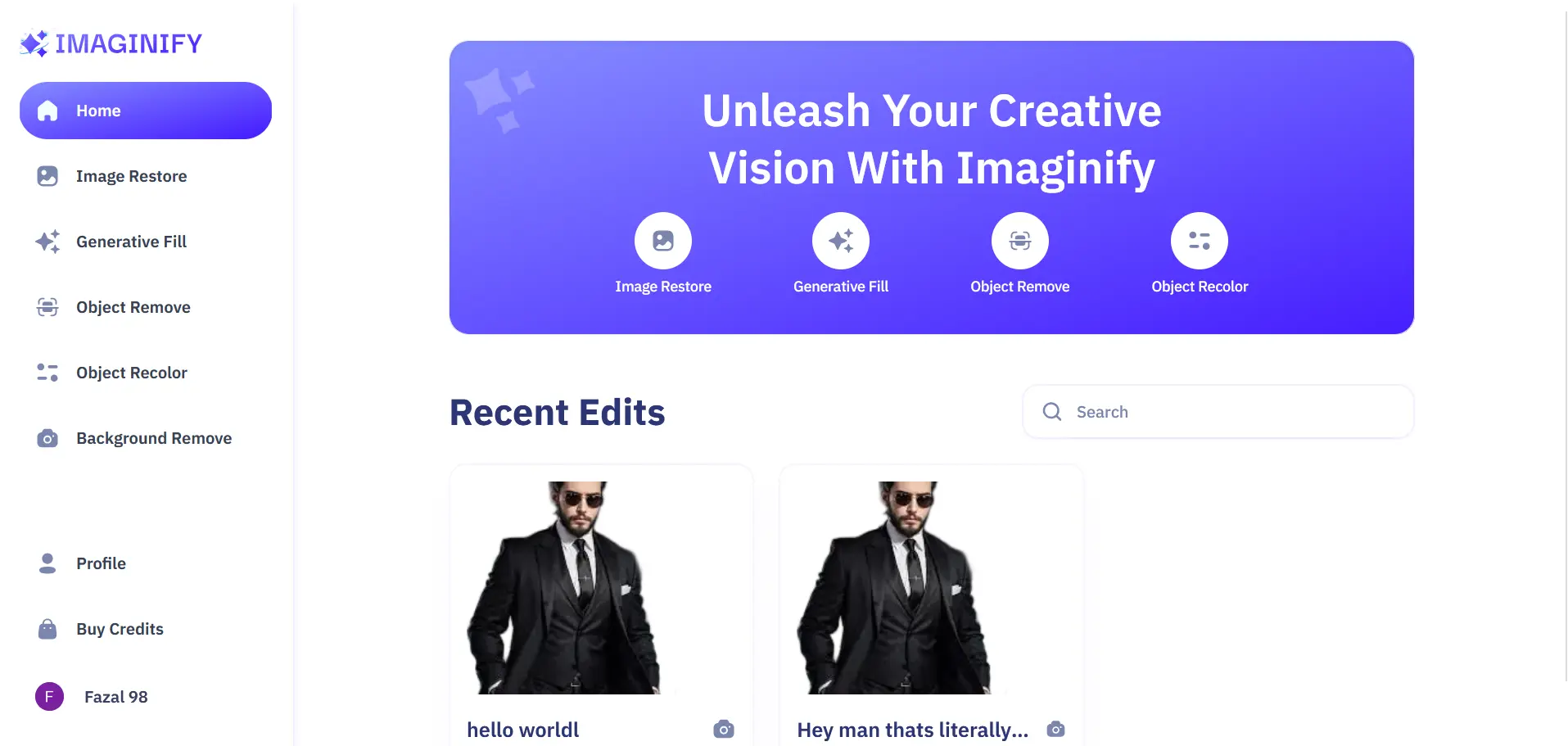Imaginify [Image Editing]