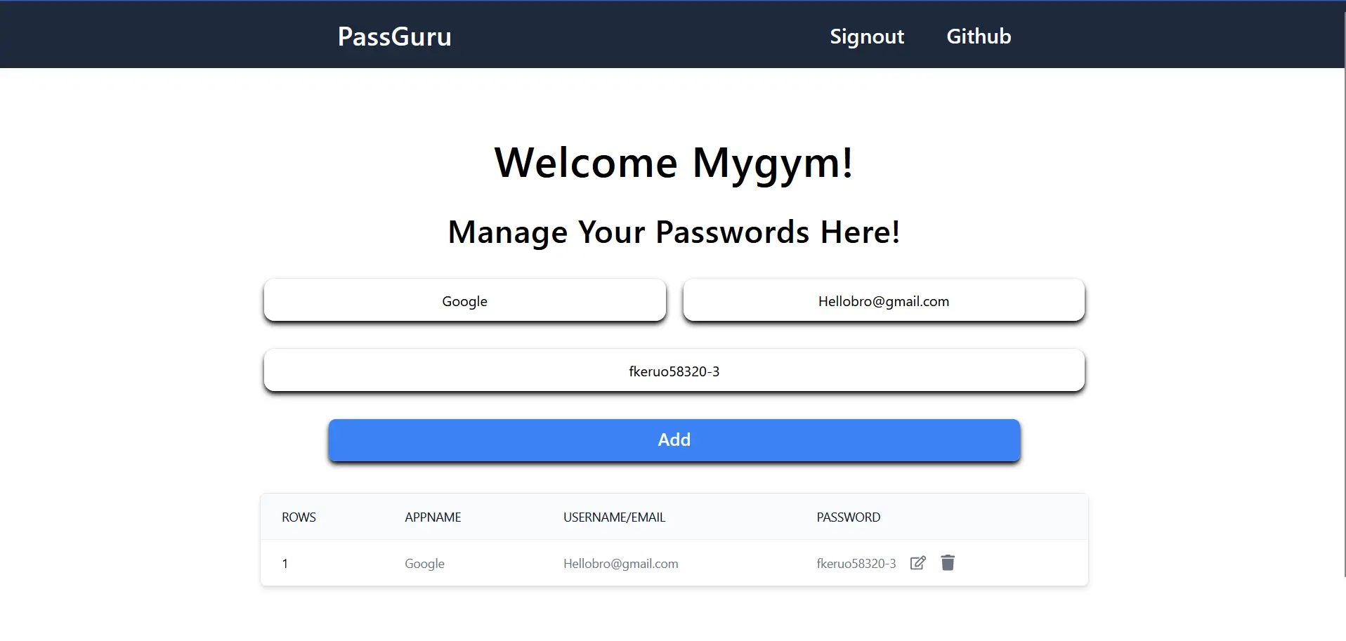 The Password Manager